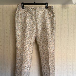 Tory Burch Eliana Silk Pants Size 8 Lined NWT